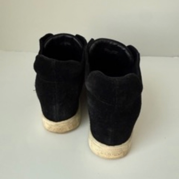 J/Slide NYC Black Suede Platform Wedges - Size 9 - Picture 3 of 4